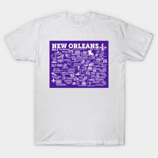 New Orleans Map T-Shirt